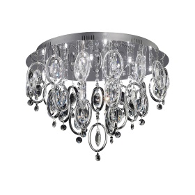 Solana Crystal Ceiling Lights Diyas Flush Crystal Fittings Solana Crystal Ceiling Lights Diyas Flush Crystal Fittings